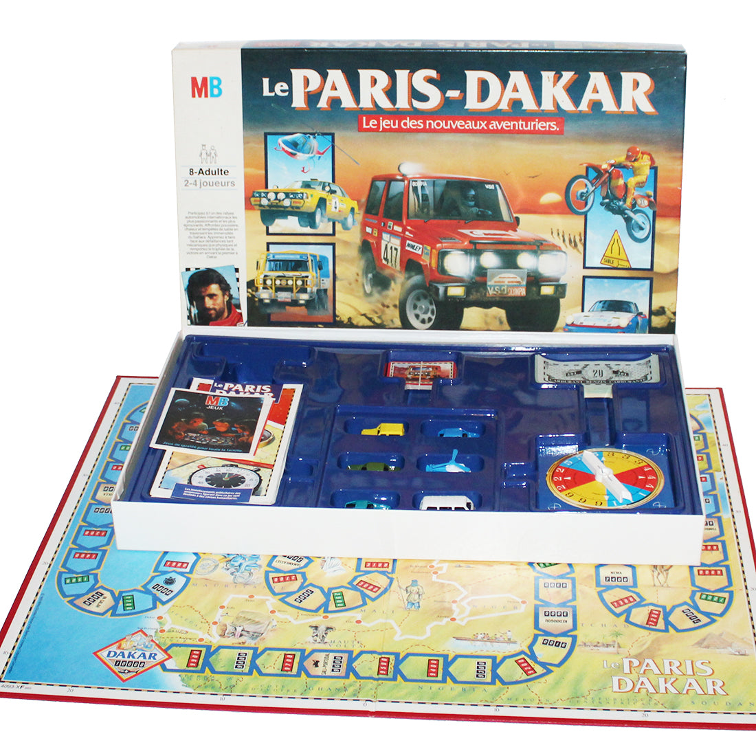 Jeu De Société Vintage Le Paris-Dakar - MB - Complet - Années 80