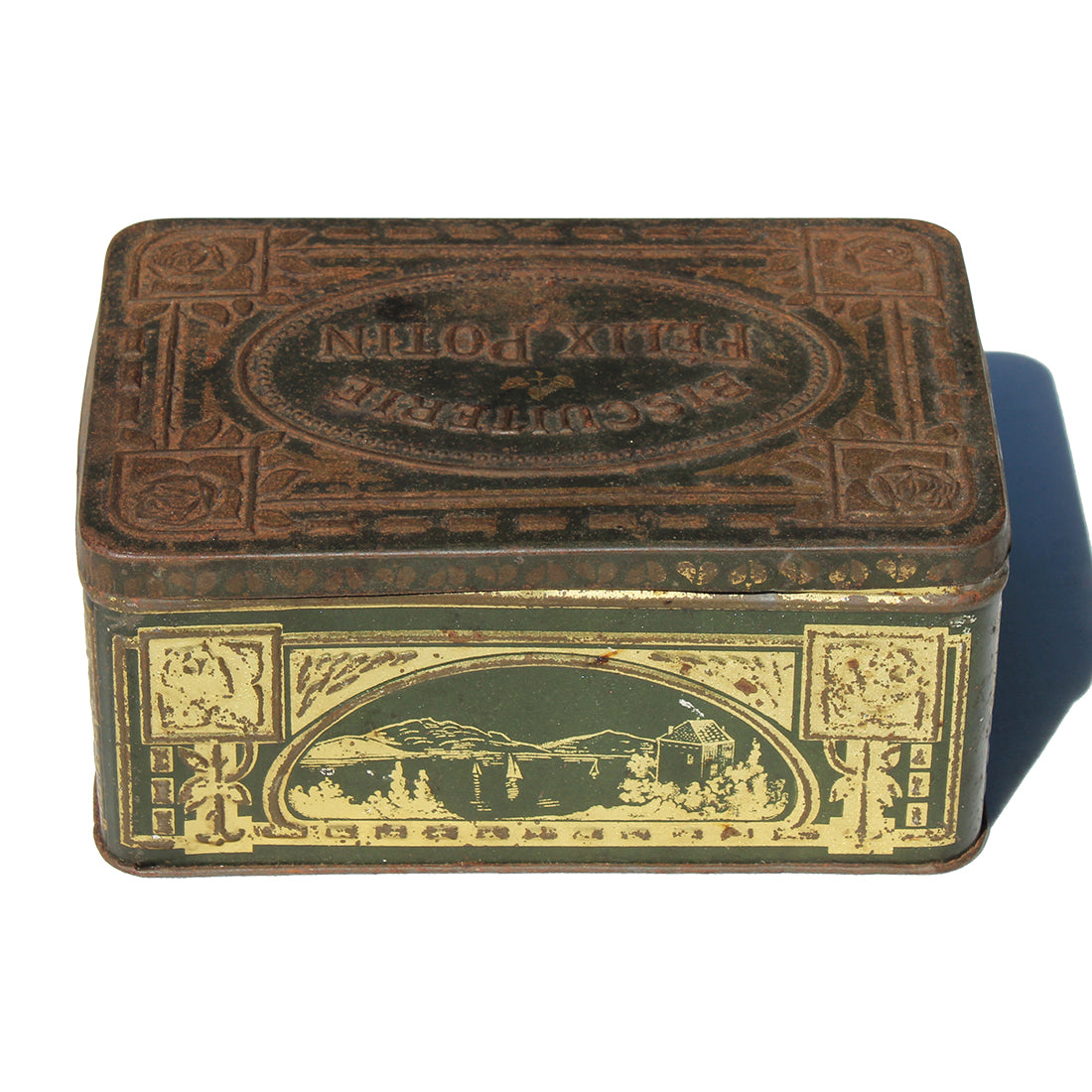 Boîte à Gâteaux Métal La Belle Epoque – Biscuiterie Frontignan, Vide, Bon état