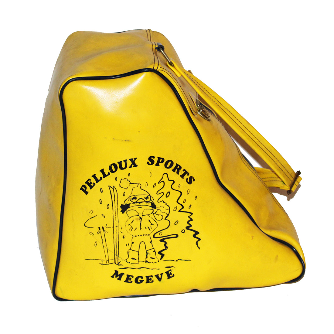 Sac De Sport à Roulettes – Toile Imprimée Vintage – Marron – Occasion