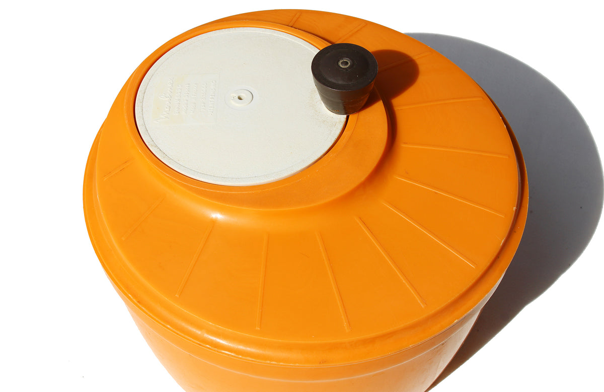 Essoreuse à Salade Moulinex Vintage – Couleur Orange (Plastique, Années 70)