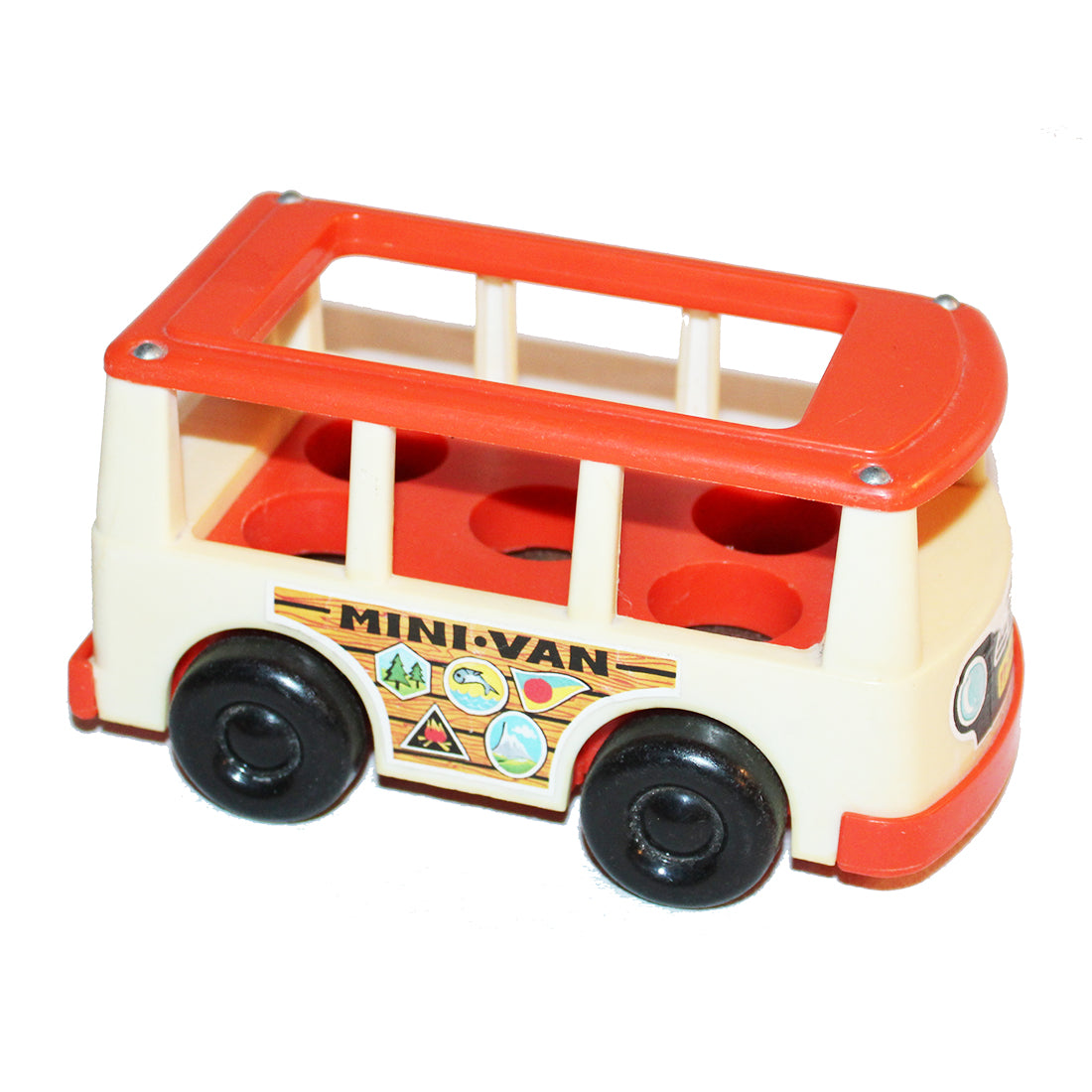 Jouet vintage 70's mini van fisher price 1969 little people - Jeux & Jouets