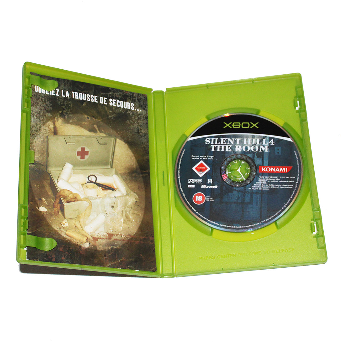 Jeu Xbox Silent Hill 4 The Room (2004) Version PAL Konami - Bon état, Mais Sans Notice