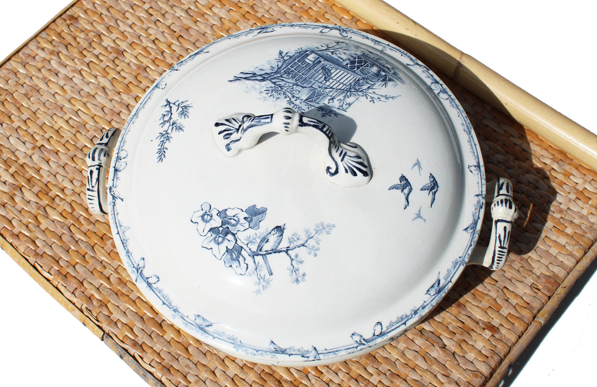 Ancienne petite soupière en faïence Terre de Fer HB & Cie Choisy le Ro