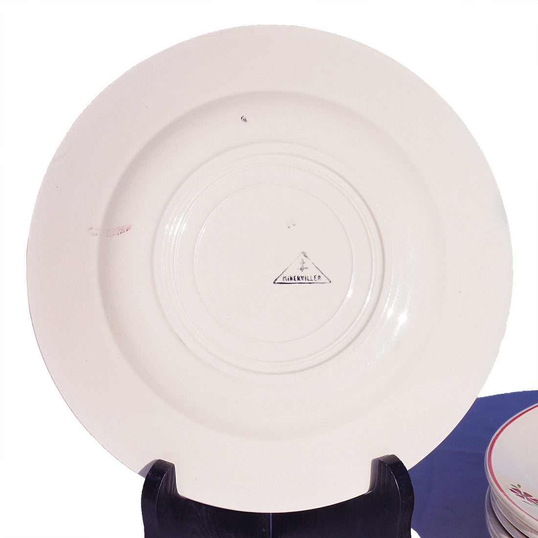 Assiettes plates (lot de 6) - Niderviller - Fontenay - Brocante en ligne