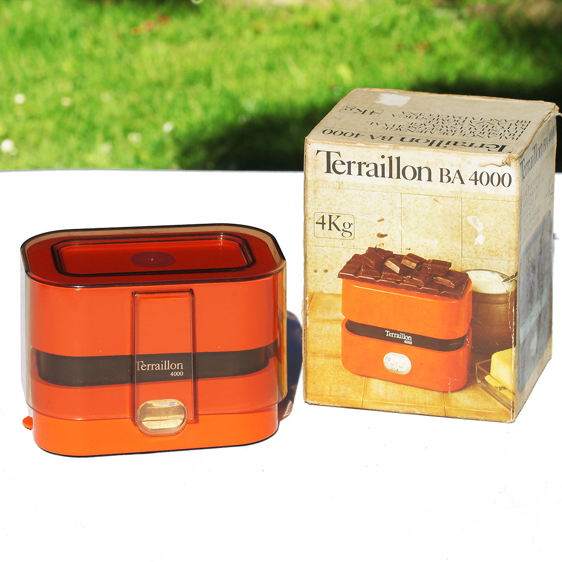 Ancienne Balance Mécanique Vintage Orange Terraillon 4000 Ancienne Balance Mécanique Vintage Orange Terraillon 4000