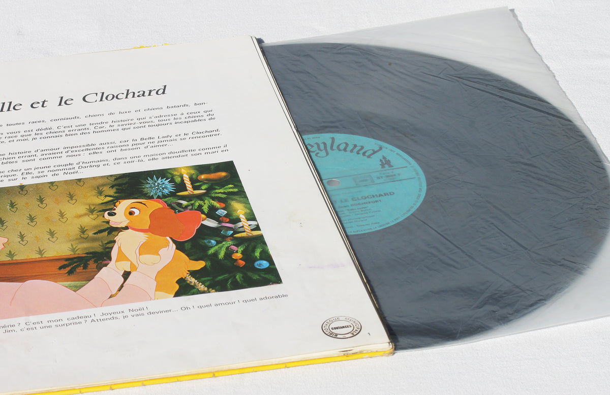 Disney Livre-disque vinyle La Belle et le Clochard