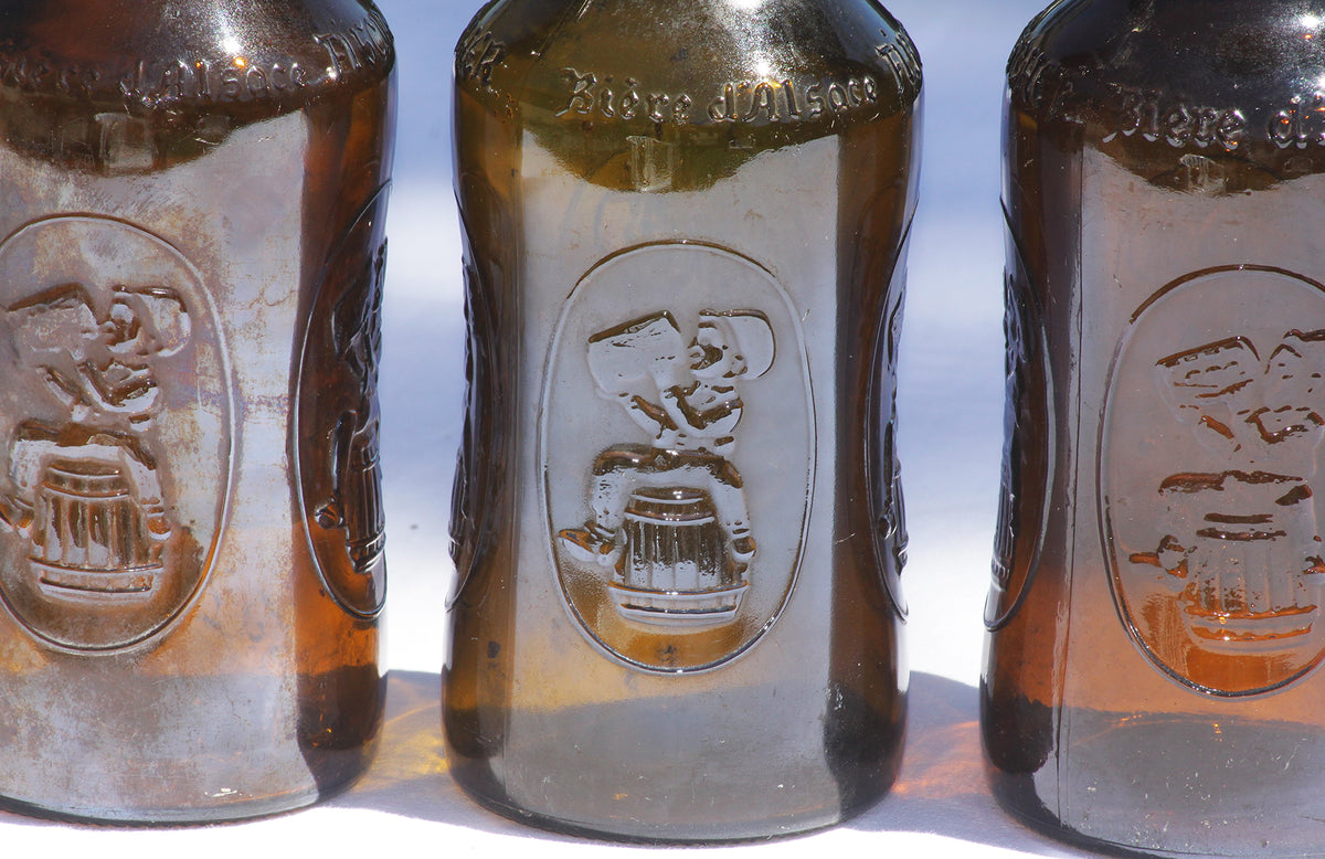jolie bouteille de bière vide FISCHER - Objets à collectionner