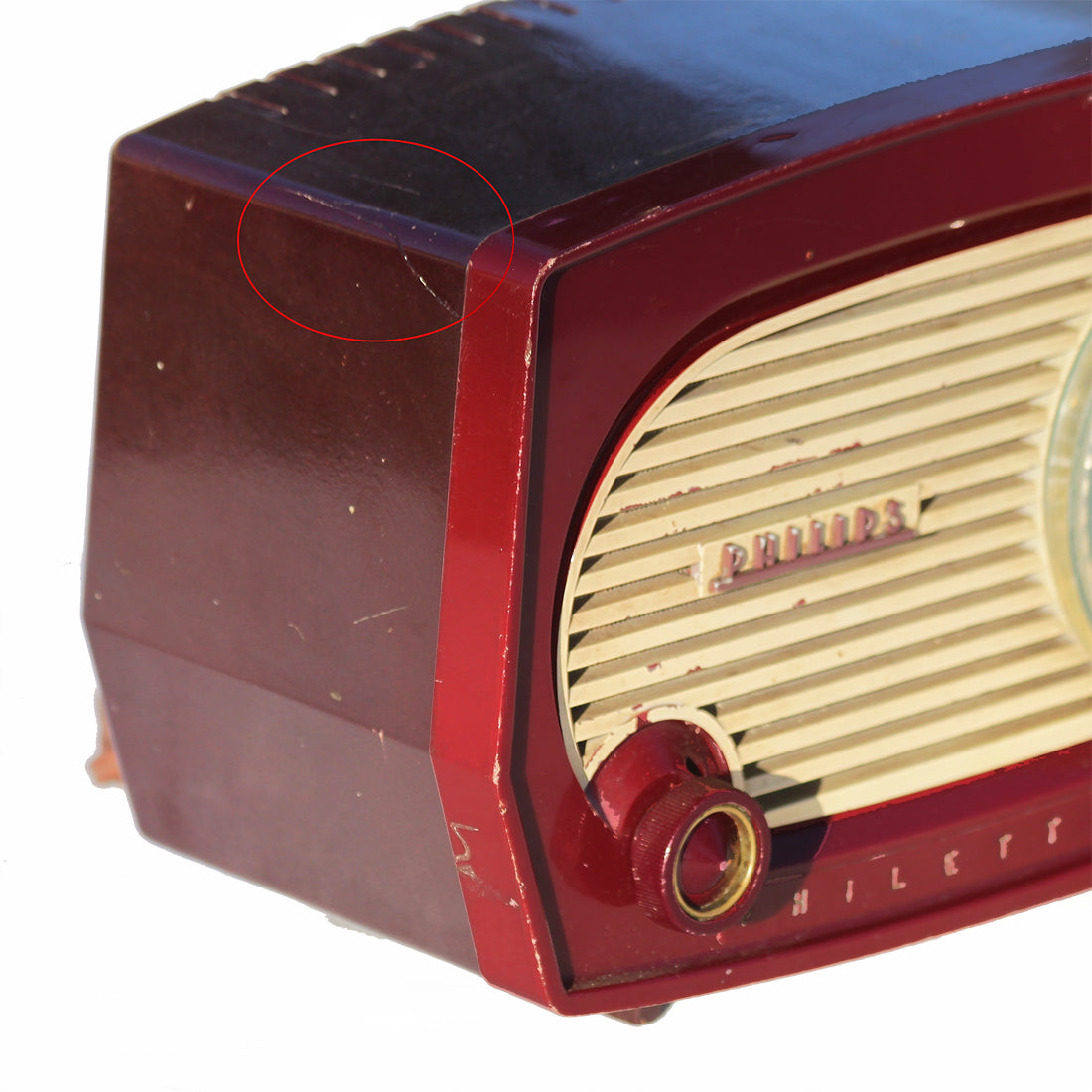 Philips Original Radio en color rojo, una radio con acabado en madera  inspirada en el mítico modelo Philetta 254 de 1955, con…