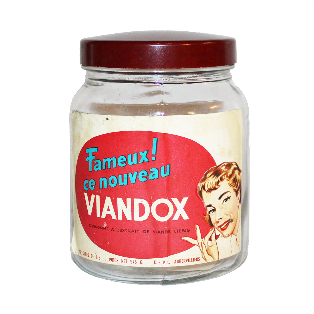 Old grocery store advertising jar Famous this new Viandox Liebig