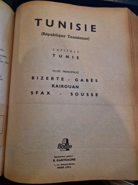 Ancien bottin annuaire professions 1964 Afrique Centrale / Algérie / Maroc / Tunisie etc...