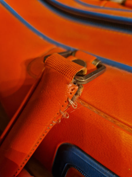 Sac de sport vintage Adidas orange / made by MFS France / années 1970
