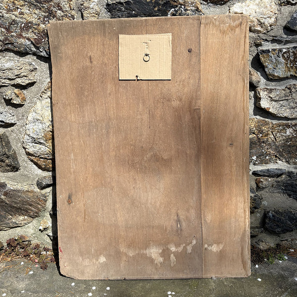 Panneau publicitaire ancien peint à la main – Location noces excursions – Mont-Saint-Michel – F. Rollo Sartilly