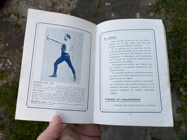 Brochure Sandow Grip Dumb Bell – Haltère à ressorts / Eugène Sandow
