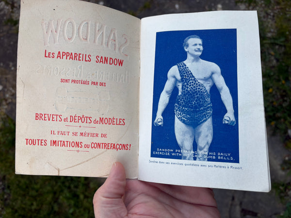 Brochure Sandow Grip Dumb Bell – Haltère à ressorts / Eugène Sandow