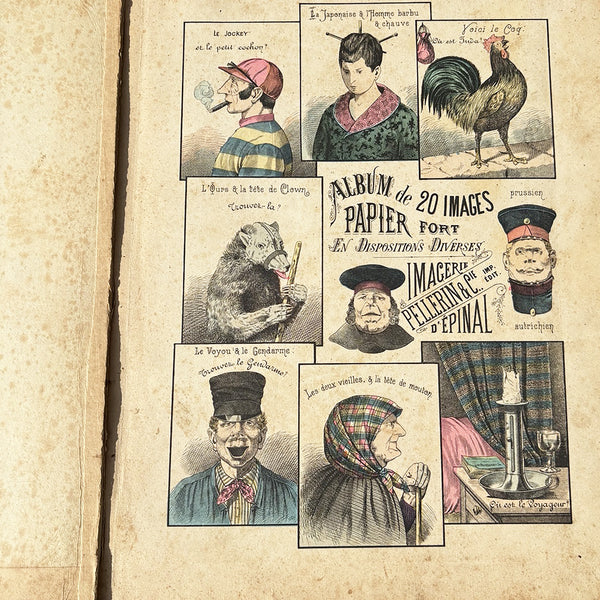 Album ancien Images / Imagerie d’Épinal – Réf. Album n°6 – 20 feuilles illustrées