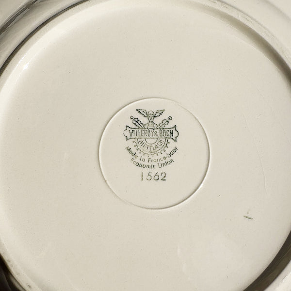 Lot de 3 assiettes plates anciennes 25 cm – Villeroy & Boch – Modèle Alt Strassburg