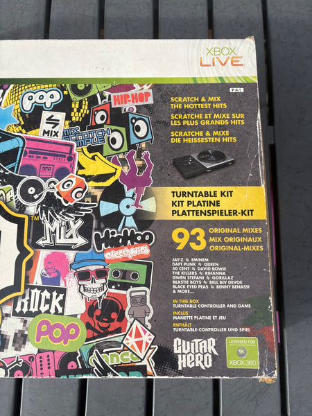 DJ Hero Kit platine Xbox 360 complet – jeu vidéo et contrôleur