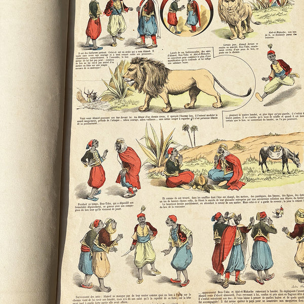 Album ancien Images / Imagerie d’Épinal – Réf. Album n°6 – 20 feuilles illustrées