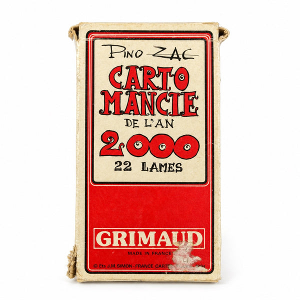 Tarot vintage Grimaud « Cartomancie de l’an 2000 » – Pino Zac, 1981