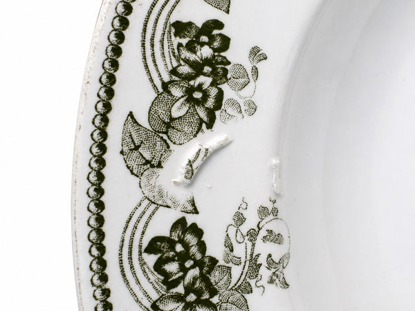 Lot de 3 assiettes creuses anciennes en faïence Violetta – Moulin des Loups & Hamage