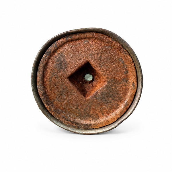Petit présentoir de vitrine ancien Siegel en métal doré pour bijoux