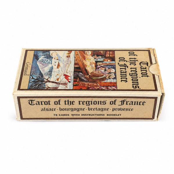 Tarot des Régions de France Grimaud – Jeu de tarot vintage 1986 – 78 cartes avec livret