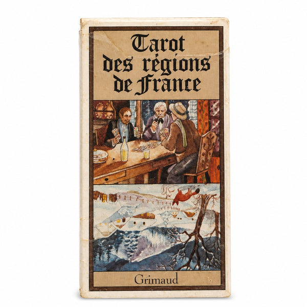 Tarot des Régions de France Grimaud – Jeu de tarot vintage 1986 – 78 cartes avec livret