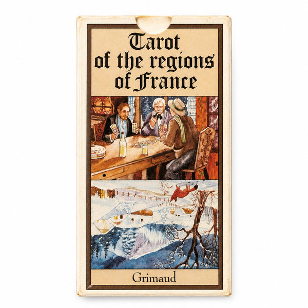 Tarot des Régions de France Grimaud – Jeu de tarot vintage 1986 – 78 cartes avec livret