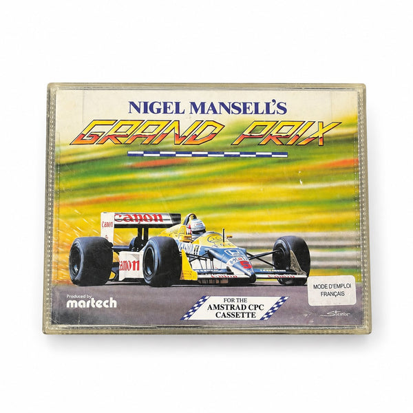Jeu vidéo Nigel Mansell’s Grand Prix sur cassette – Amstrad CPC 464 – avec notice VF