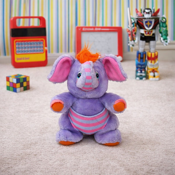 Peluche vintage Elekang / Eleroo env. 22 cm – Wuzzles – Années 1980