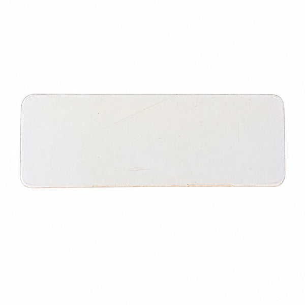 Ancienne étiquette d'épicerie « 6 Bâtonnets de cabillaud panés 170 GRS » en plastique rigide