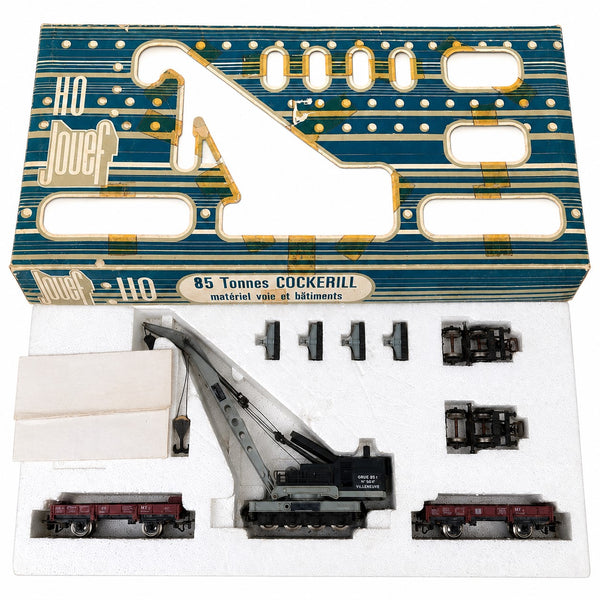 Jouef HO – Coffret grue Cockerill 85 tonnes « Villeneuve », réf. 6963