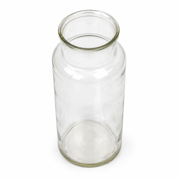 Grand bocal d'apothicaire et de pharmacie ancien en verre soufflé 28 cm