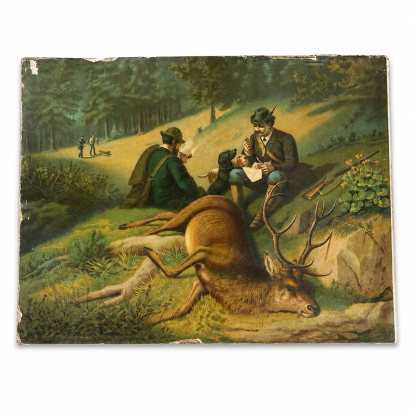 Affiche publicitaire calendrier 1895 sur carton « Chocolat des Gourmets – Trébucien » – Arnault-Desvaux – Bourgueil