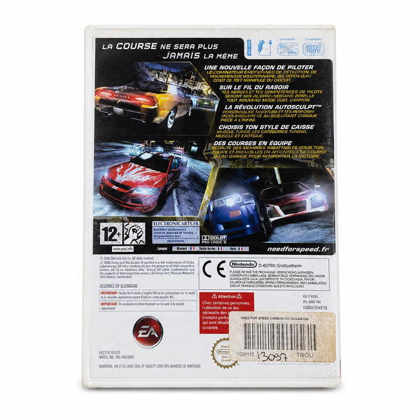 Jeu Need for Speed Carbon sur Nintendo Wii – Notice manquante – Version PAL FR
