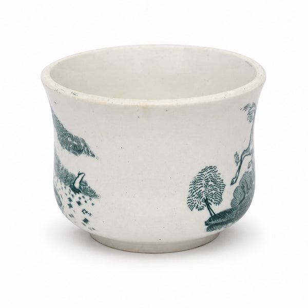 Tasse à café ancienne en faïence Saint-Amand & Hamage – Modèle « Animaux »
