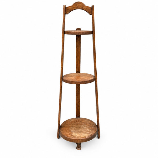Présentoir à pâtisseries en chêne « Homettes » – Angleterre, vers 1900-1910 – H. 76 cm