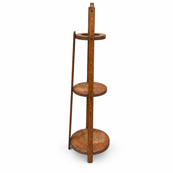 Présentoir à pâtisseries en chêne « Homettes » – Angleterre, vers 1900-1910 – H. 76 cm