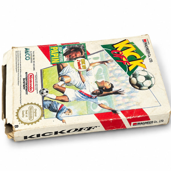 Jeu vidéo ancien Nintendo NES Kick Off – 1985 – avec boîte d’origine, sans notice