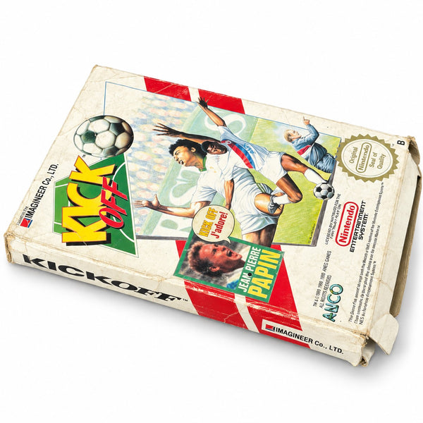 Jeu vidéo ancien Nintendo NES Kick Off – 1985 – avec boîte d’origine, sans notice