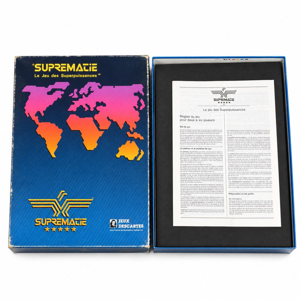 Jeu de société ancien SUPREMATIE – Le Jeu des Superpuissances – Jeux Descartes – Version française 1987