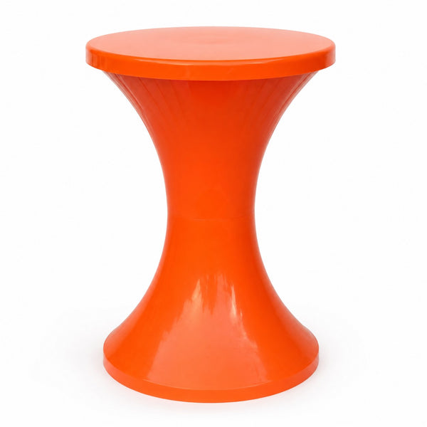 Tabouret Tam Tam vintage orange en plastique Stamp, modèle 169, Henry Massonnet, années 1970