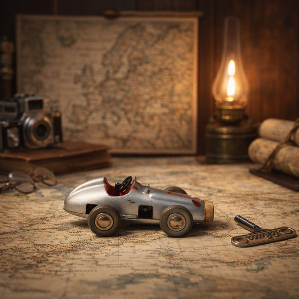 Voiture de course mécanique type Mercedes Schuco Micro Racer 1043 n° 7 – Western Germany – En état de fonctionnement