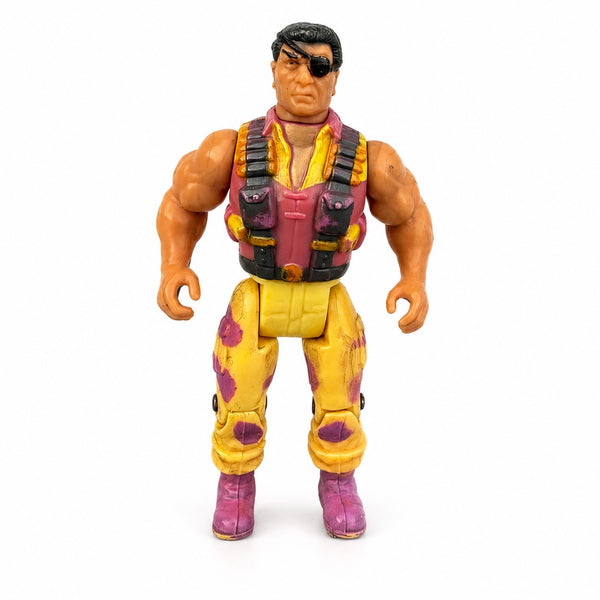 Ancienne figurine articulée Sawbones Schwarzenegger Commando Diamond Toymakers 1985 F.E.A.R.