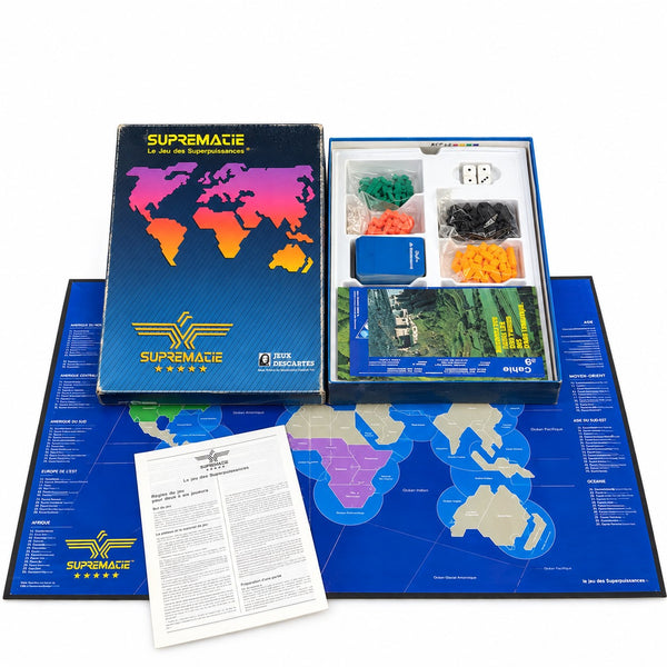 Jeu de société ancien SUPREMATIE – Le Jeu des Superpuissances – Jeux Descartes – Version française 1987