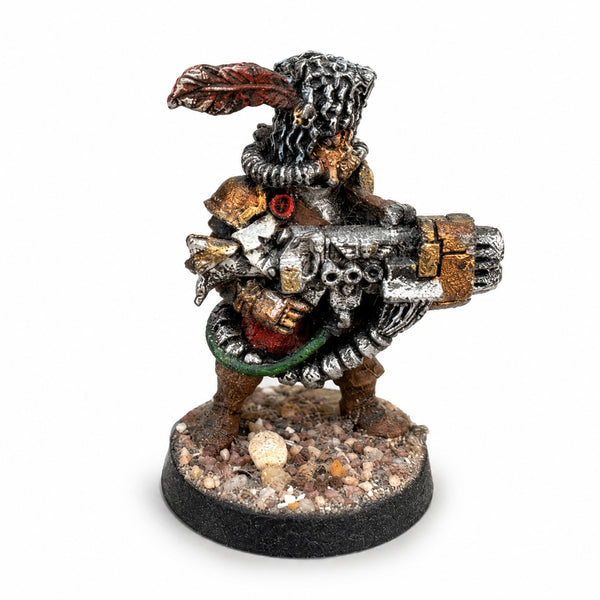 Figurine métal peinte Vostroyan Firstborn canon à plasma – Garde Impériale Warhammer 40,000