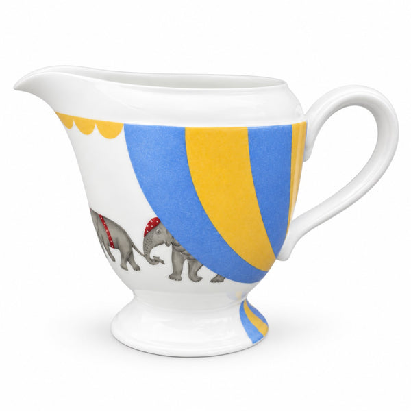 Crémier / Pichet Hermès Paris -  Porcelaine de Limoges « Circus – Les éléphants »