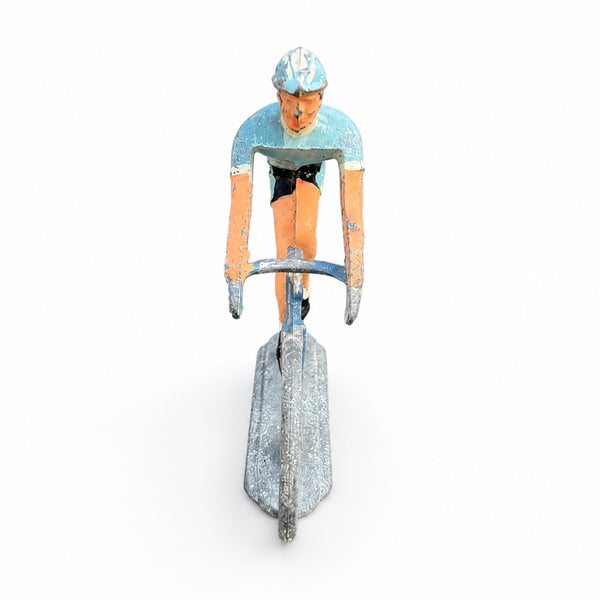 Figurine coureur cycliste Salza – Tour de France – maillot Bianchi – années 1960