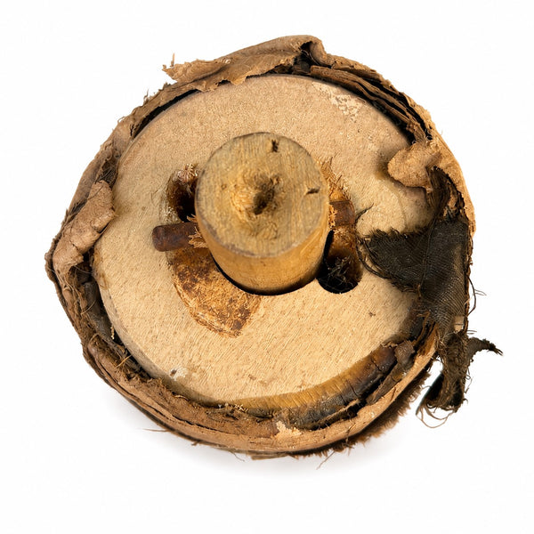 Ancienne prothèse tibiale – jambe en bois, pièce de cabinet de curiosités