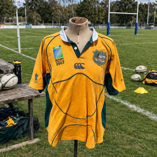 Maillot rugby Australie Wallabies Coupe du Monde 2007 Canterbury – Taille L